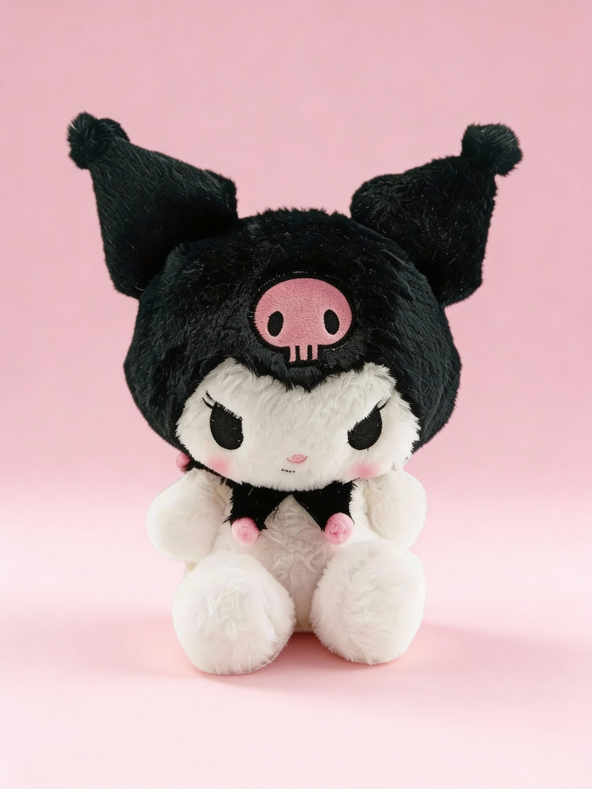 Black Fluffy Plush Toy