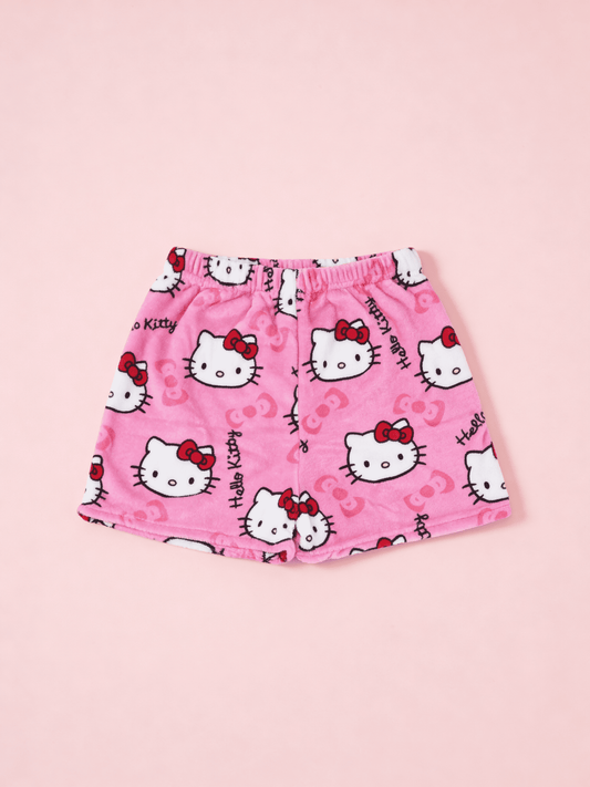 Hey Kitty Pajama Shorts - Pink/Pink