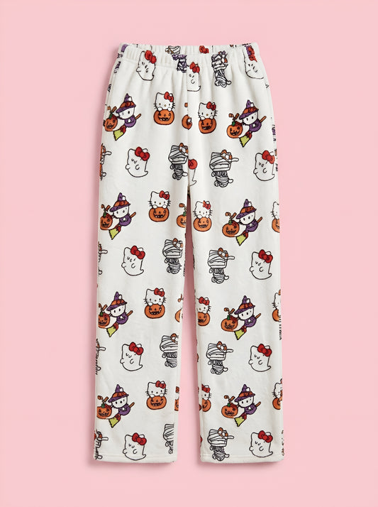 Hello Kitty Pajama Pants - Halloween/Orange