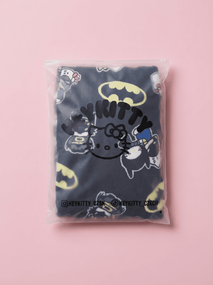Bat X Hello Kitty Pajama Pants - Black/Black