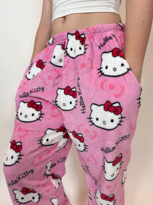 Hey Kitty Pyžamo Kalhoty - Pink/Růžové