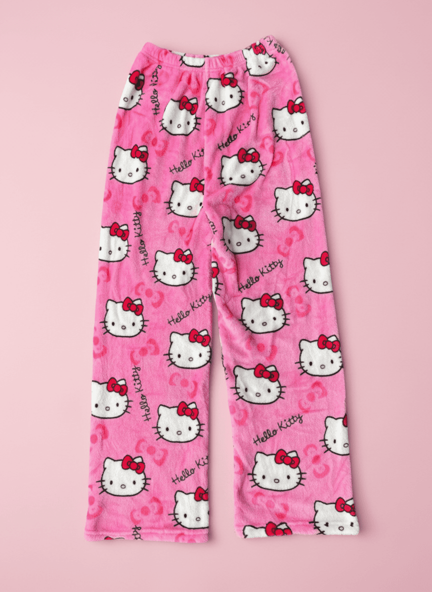 Hey Kitty Pyžamo Kalhoty - Pink/Růžové